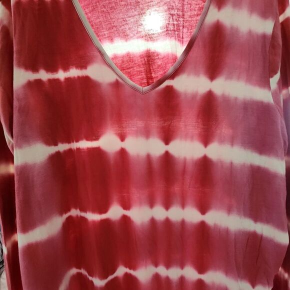 Olivia Sky Longsleeve Top For Women size 1X Tie-dye Pink Feels Soft - Picture 8 of 11